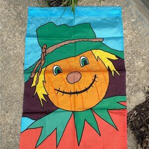 Colorful Scarecrow Garden Flag